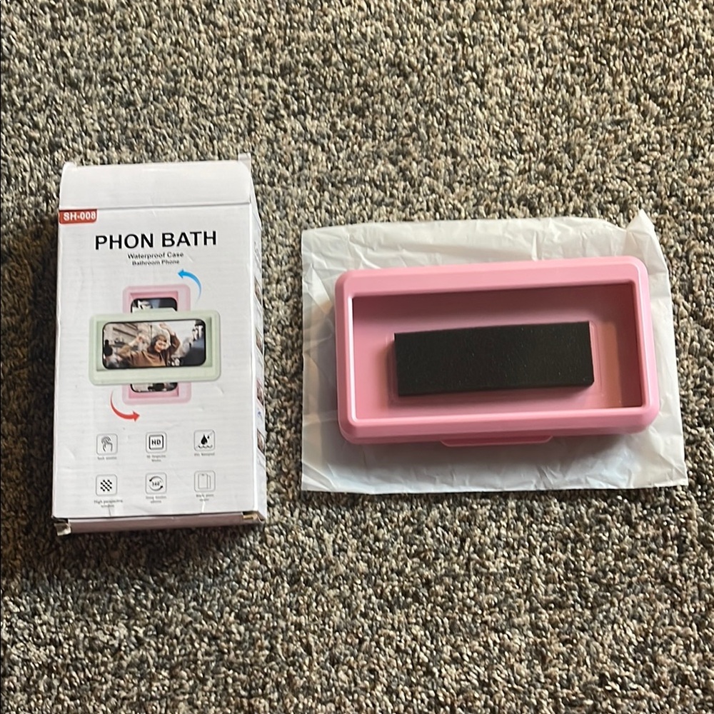 Pink Waterproof Case for your phone!  Great when fishing or around any water
